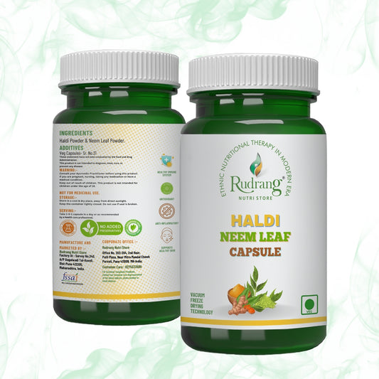 Rudrang Nutri Store Haldi & Neem Leaf - 500mg